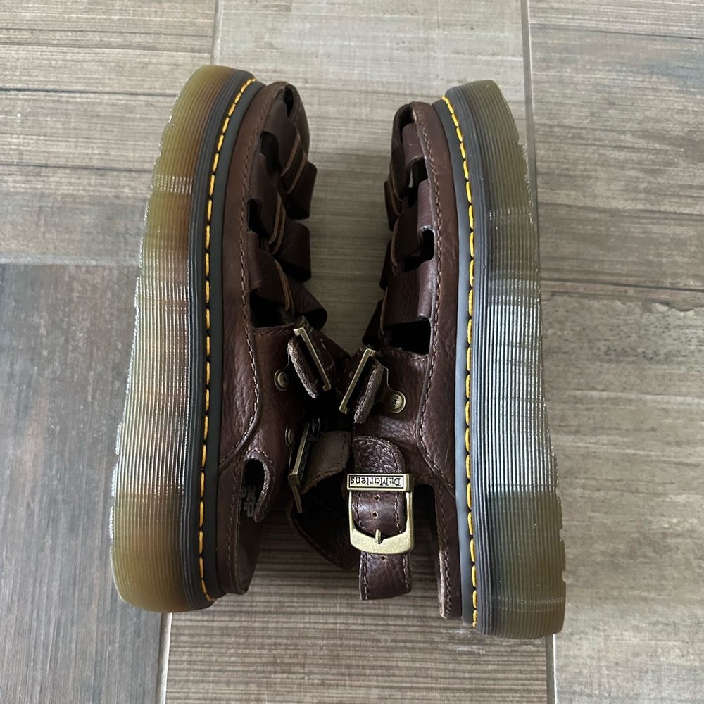 Dr Martens WRENLIE Grizzly Leather Fisherman Sandals Women’s size 8 - Picture 8 of 9